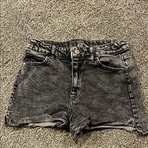 Women's Black Denim Shorts